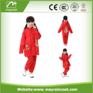 Kids polyester rain suit